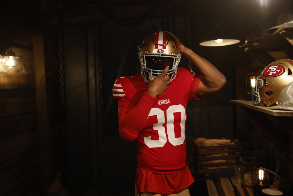 George Odum helmet on in dramatic video set