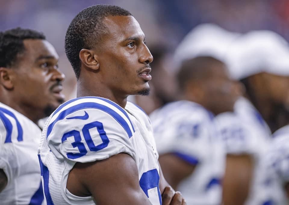 George Odum on the Colts sideline