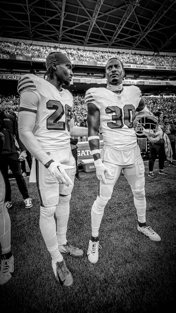 George Odum with teammate