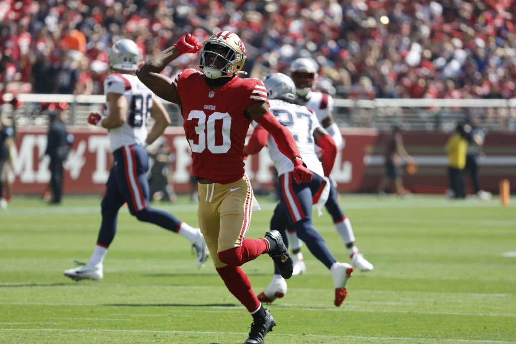 George Odum celebration vs. Patriots