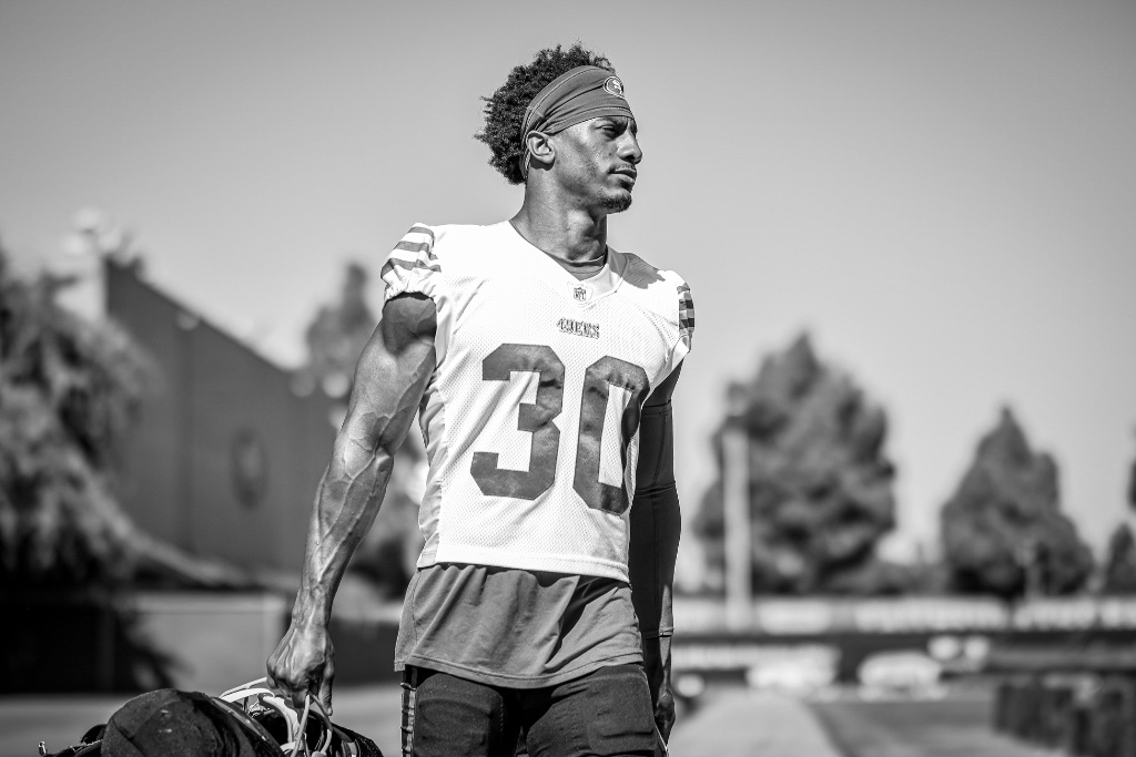George Odum at 49ers practice
