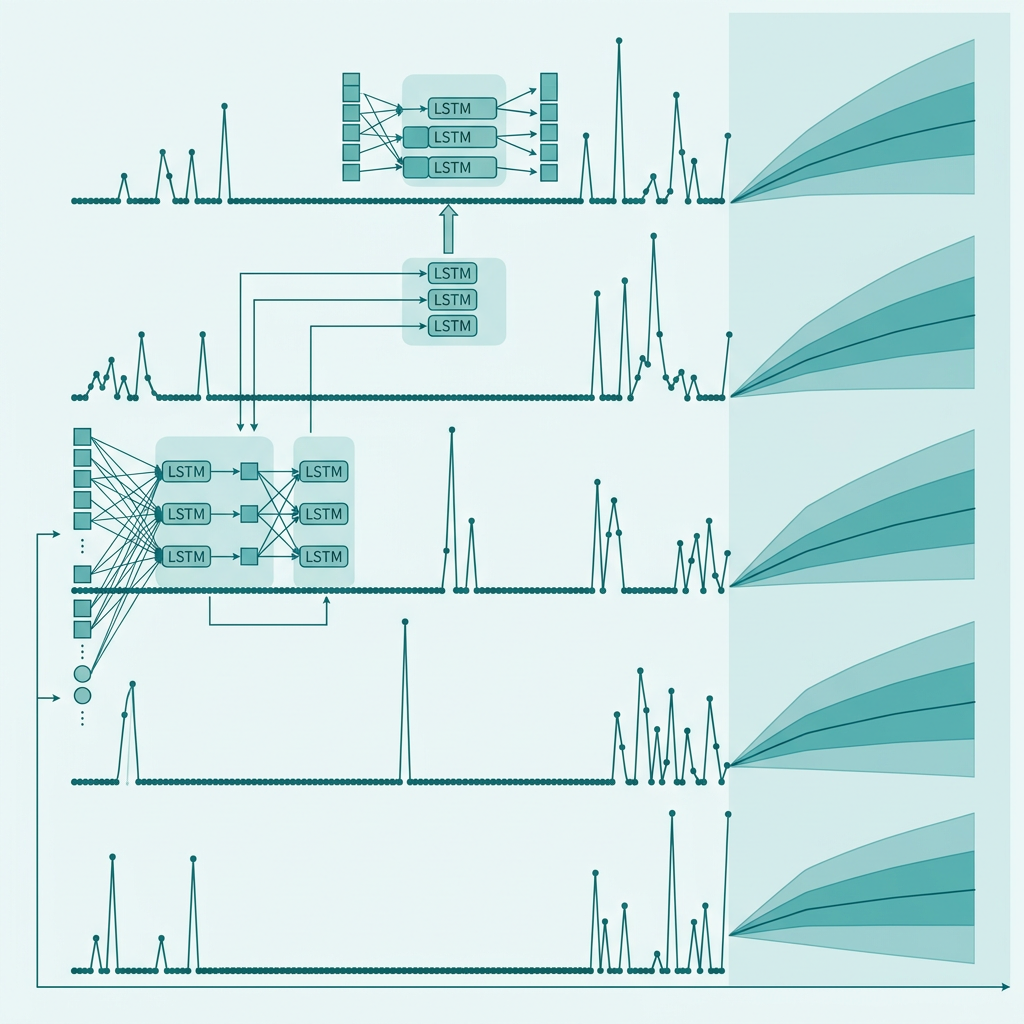 Multivariate multi-output LSTM for time series forecasting with intermittent demand patterns