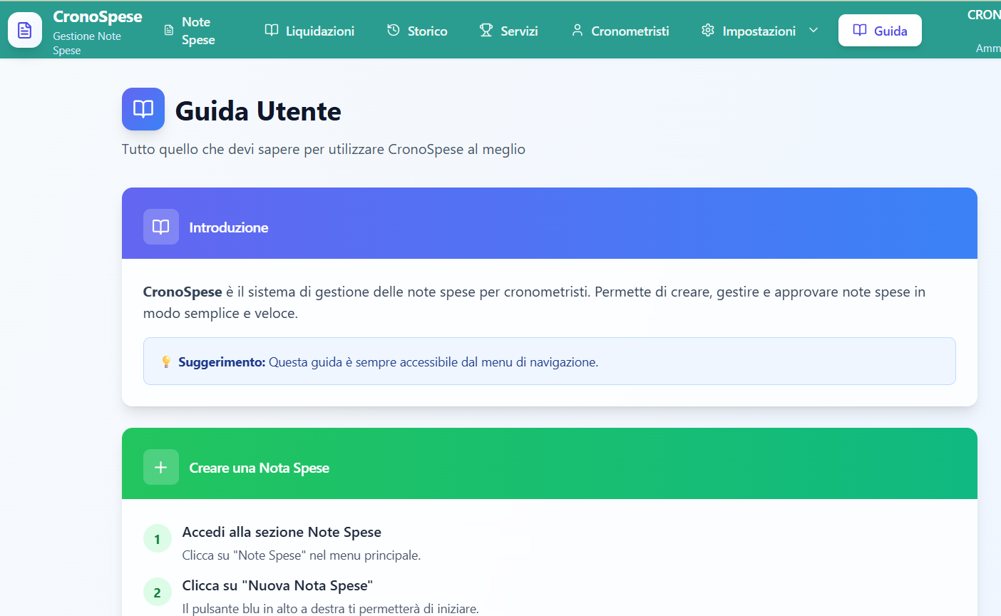 Nota Spese Crono template preview