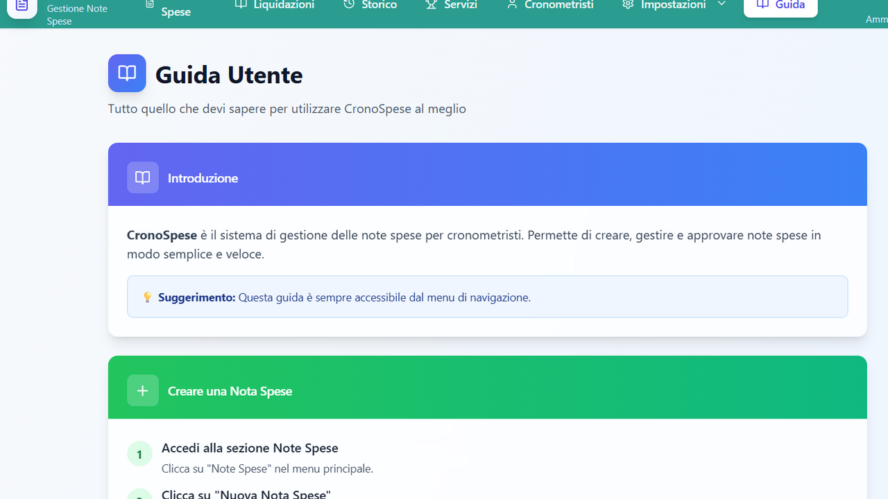 Nota Spese Crono template preview