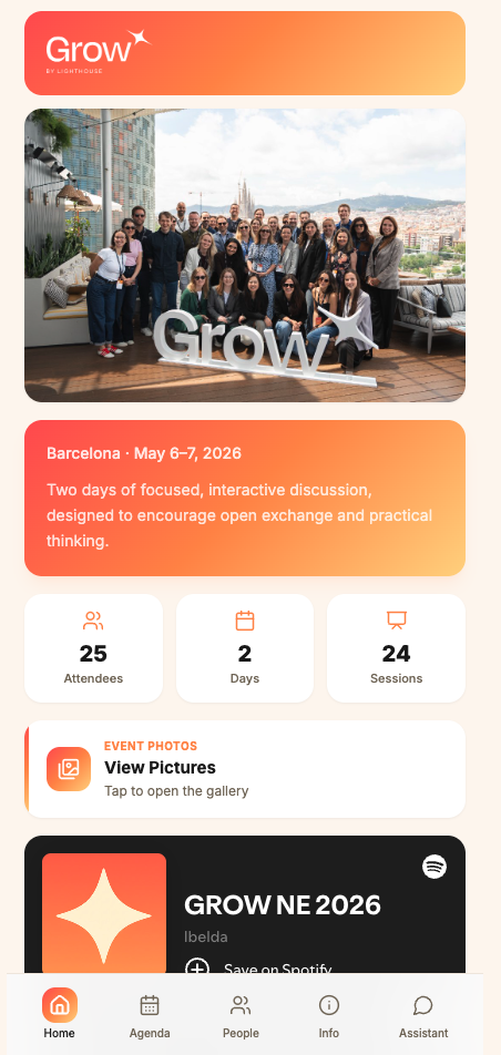 GROW Event template template preview