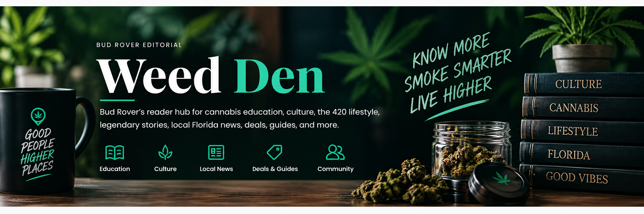 Weed Den — Bud Rover's New Jersey reader hub for cannabis education, culture, the 420 lifestyle, legendary stories, Atlantic City dispensary news, deals, and guides