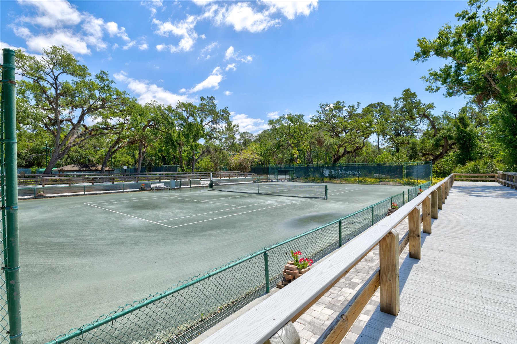 Har-Tru tennis courts at The Meadows Country Club