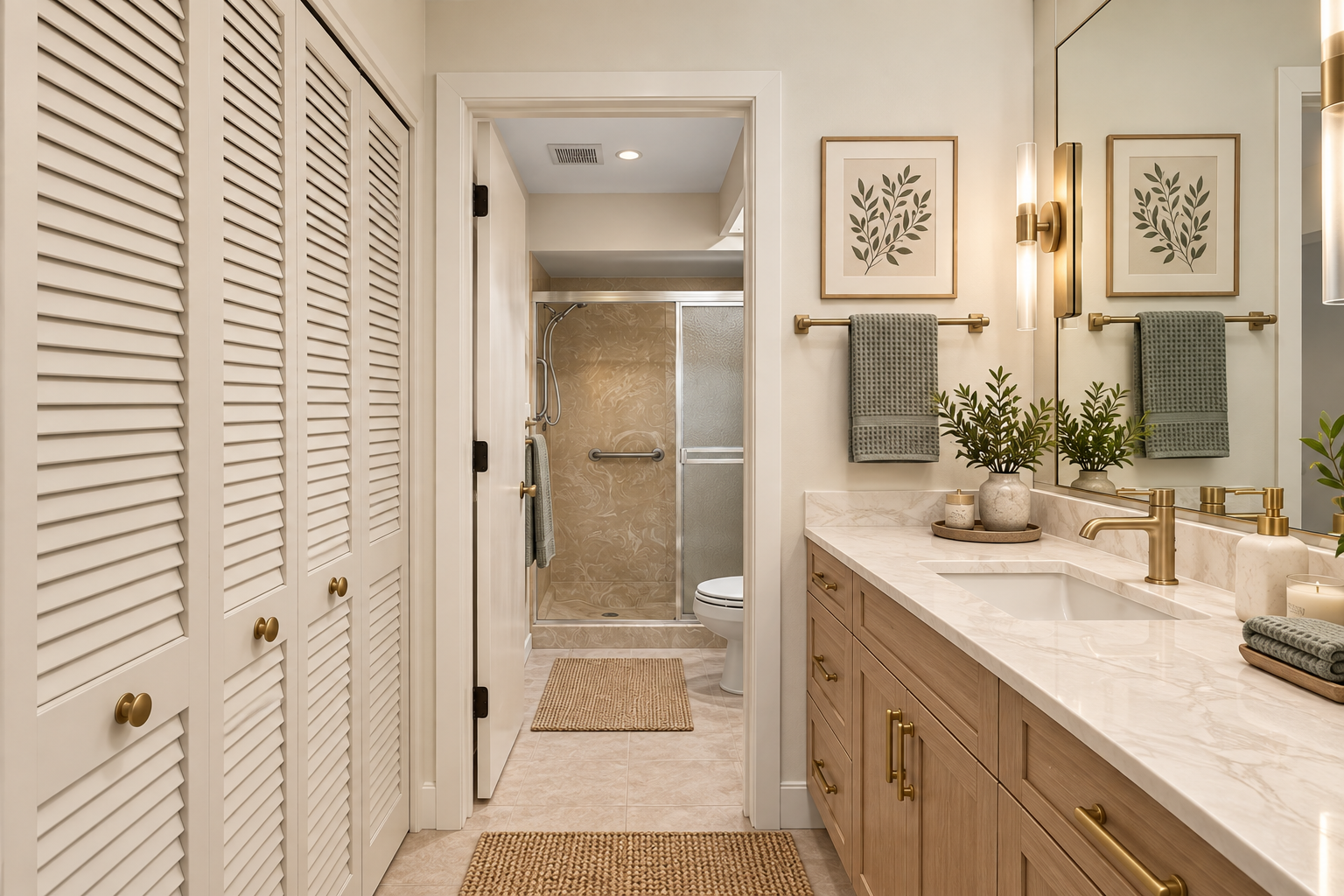 Renovated bathroom vision