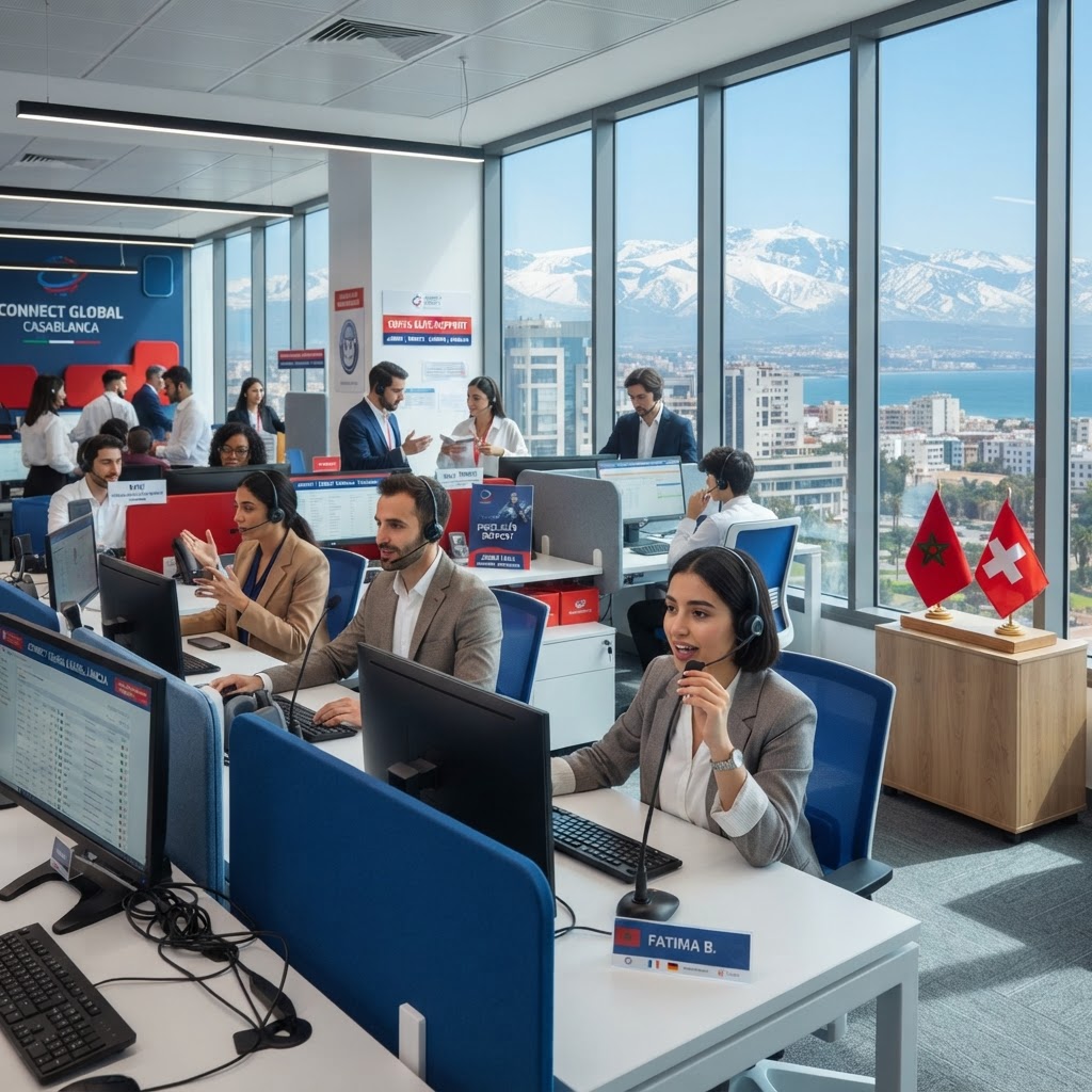 Call Center Suisse : Coûts, Qualité et Multilinguisme — Pourquoi le Nearshore Marocain Domine en 2026