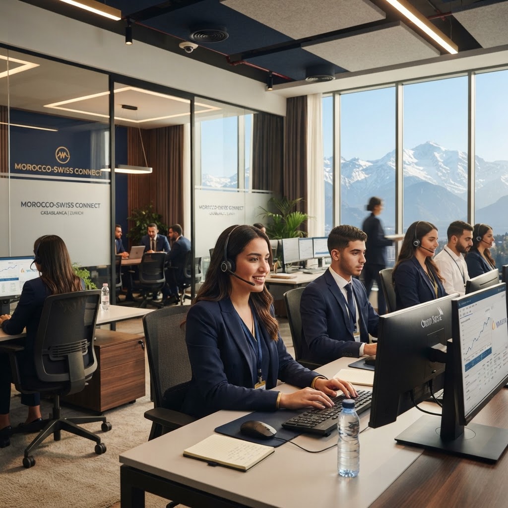 Call Center Maroc : L'Excellence Nearshore pour les Secteurs Exigeants de la Suisse (Banque, Pharma, Luxe) en 2026