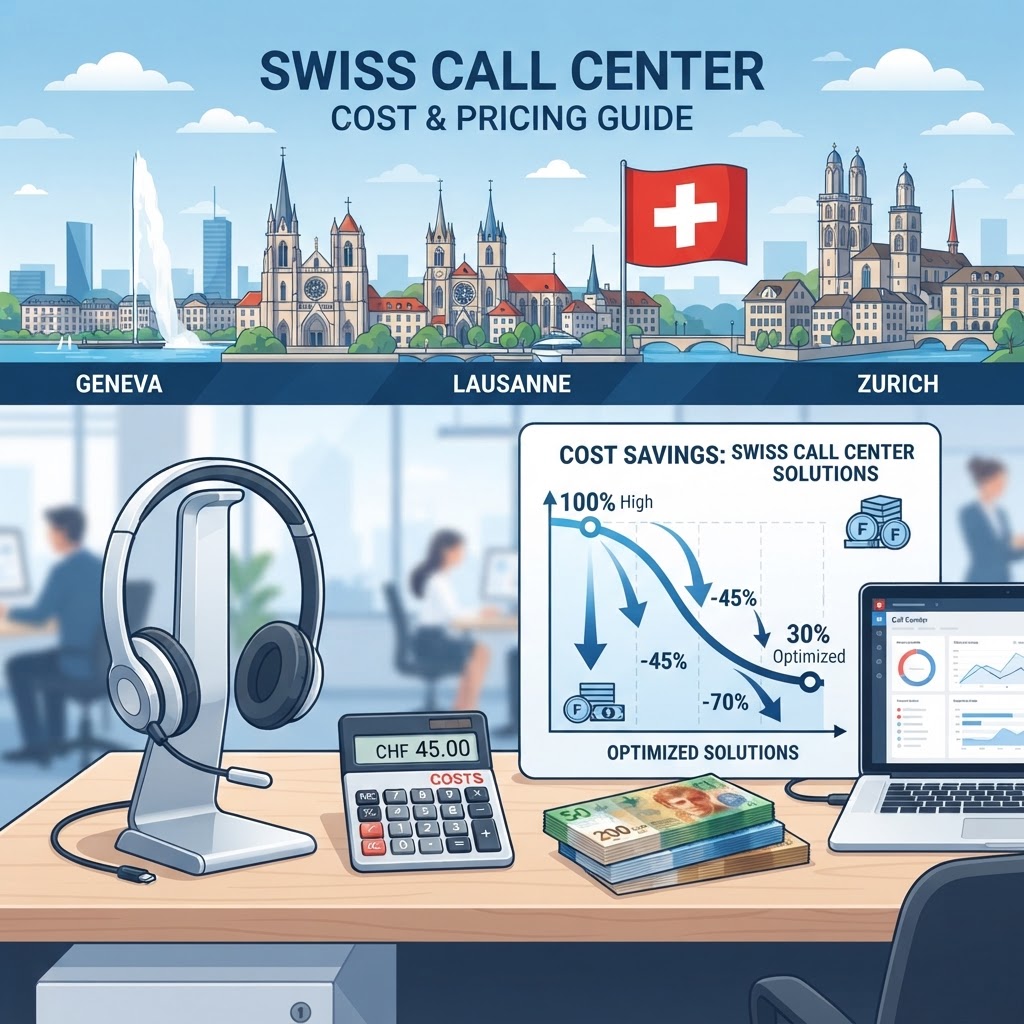 Call Center Suisse : Coûts, Tarifs et ROI de l'Externalisation — Le Guide Complet des Prix pour Genève, Lausanne et Zurich en 2026