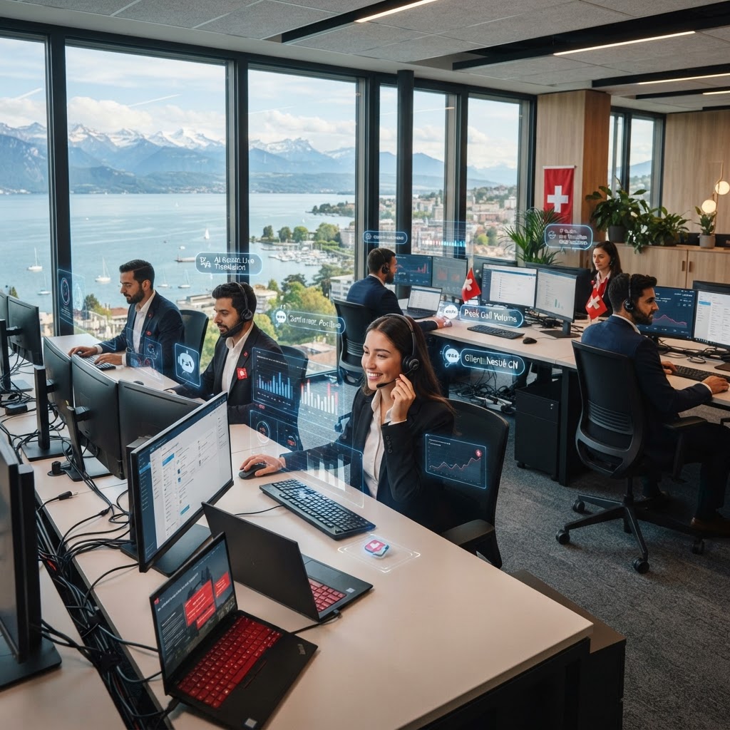 Call Center Suisse et IA : Comment l'Intelligence Artificielle Révolutionne l'Externalisation Call Center Helvétique en 2026