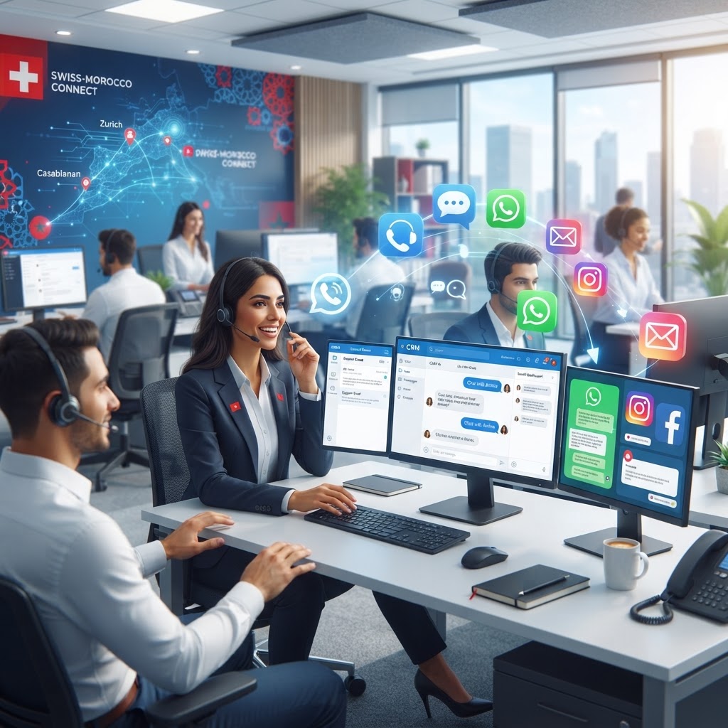 Call Center Suisse Omnicanal : Téléphone, Email, Chat, WhatsApp et Réseaux Sociaux — La Stratégie Multicanal Nearshore pour Entreprises Helvétiques en 2026