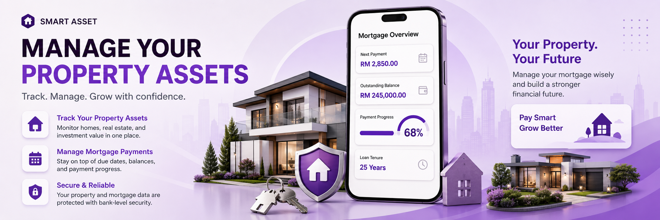 Manage Your Property Assets — Track. Manage. Grow with confidence.