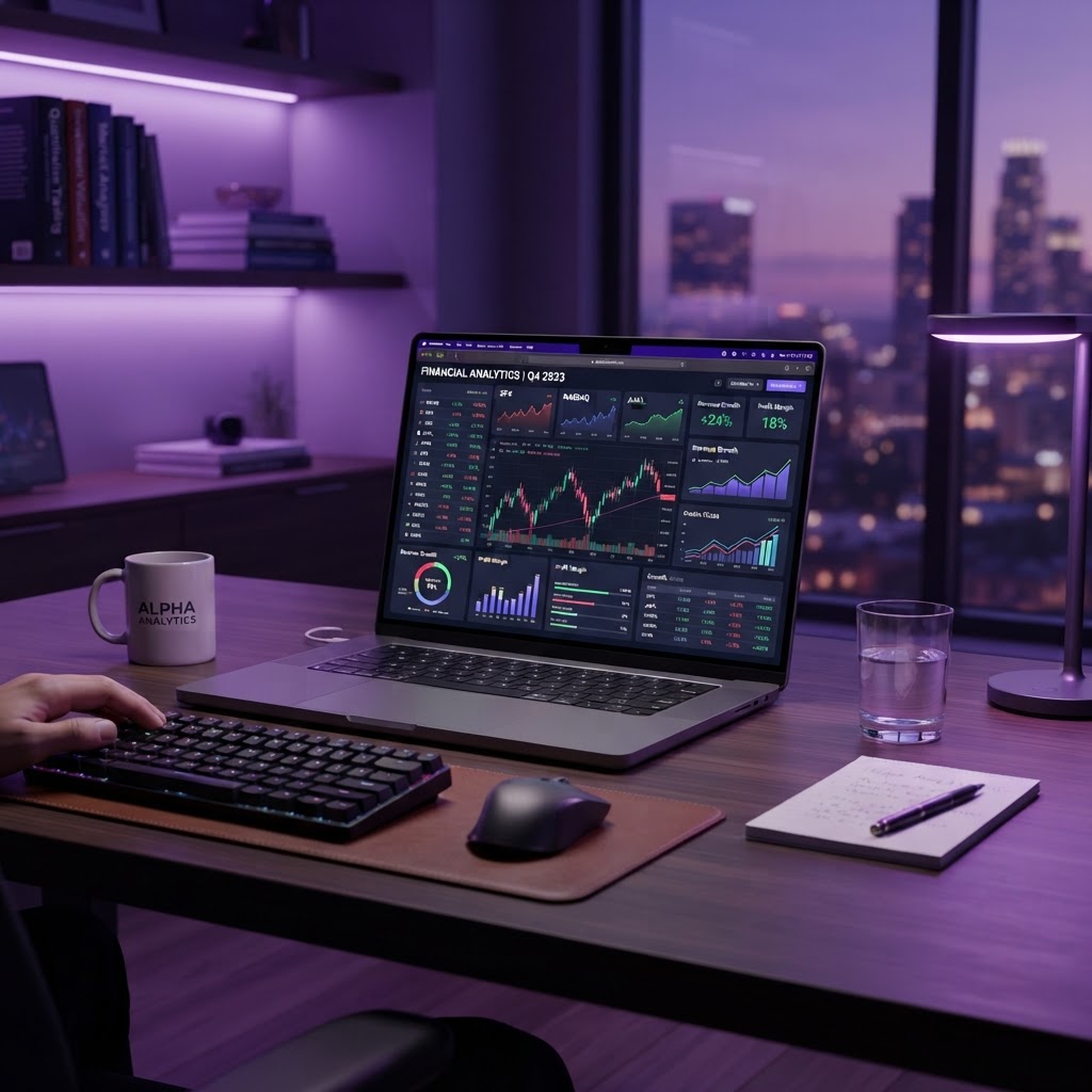 Financial analytics and data visualization