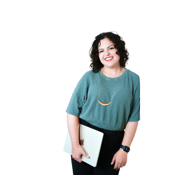 Shira with laptop