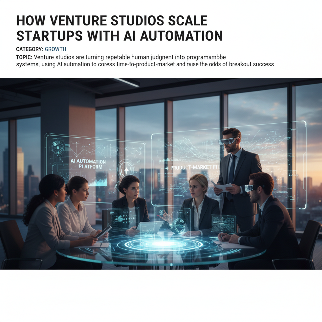 How Venture Studios Scale Startups With AI Automation