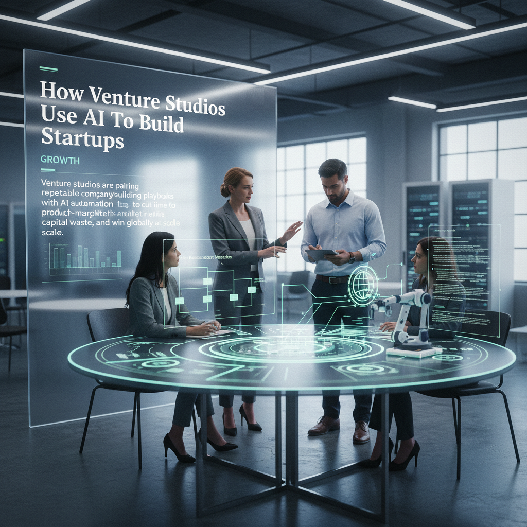 How Venture Studios Use AI To Build Startups