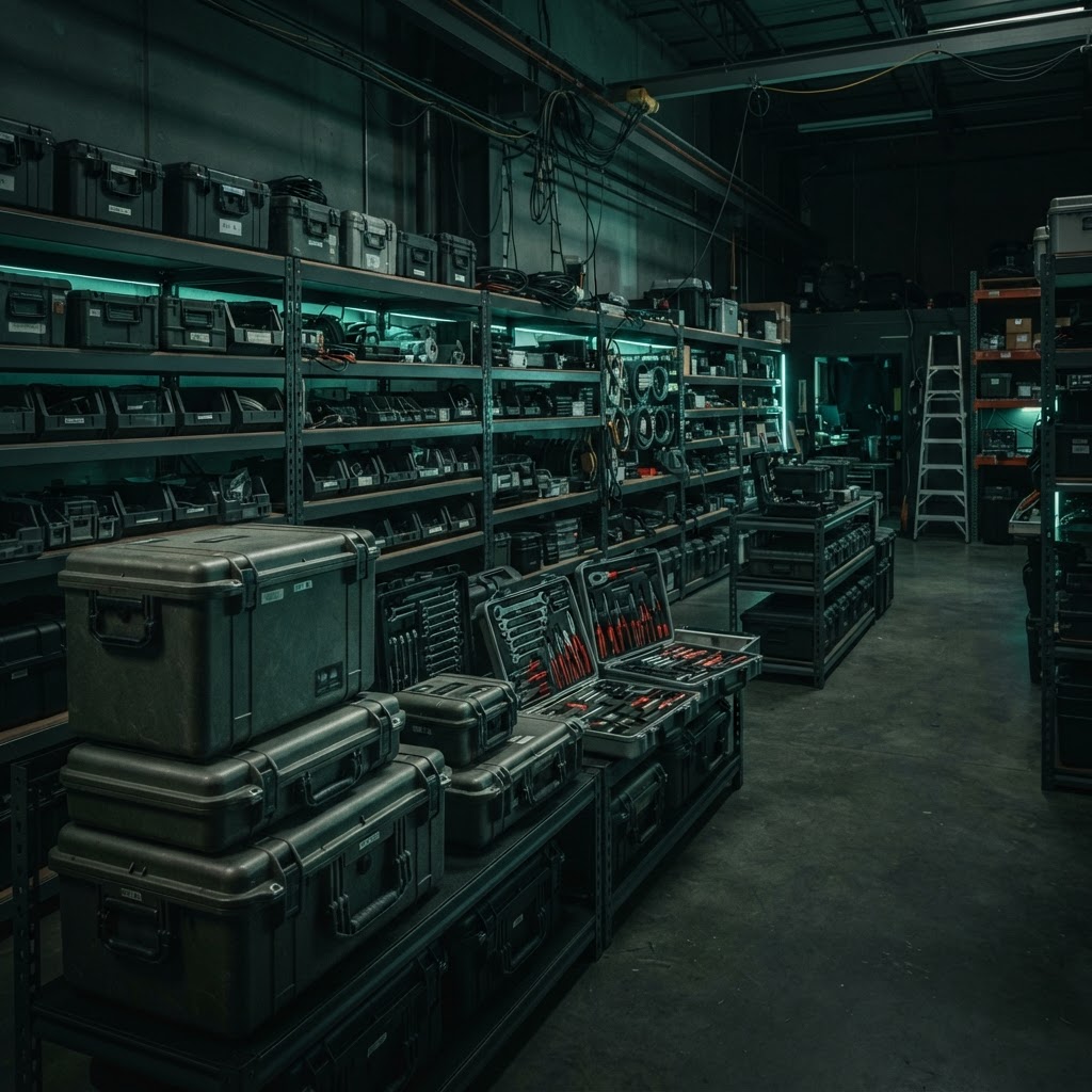 Defense supply tool kits and protective cases