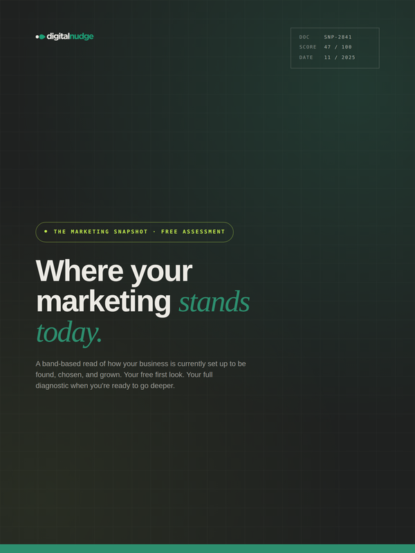 Snapshot report cover