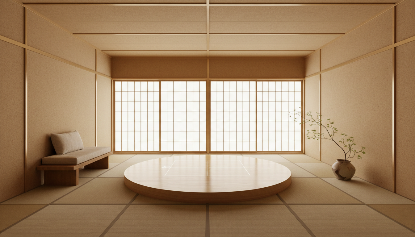 Studio Kioku interior - serene Japanese-inspired 3D scanning studio