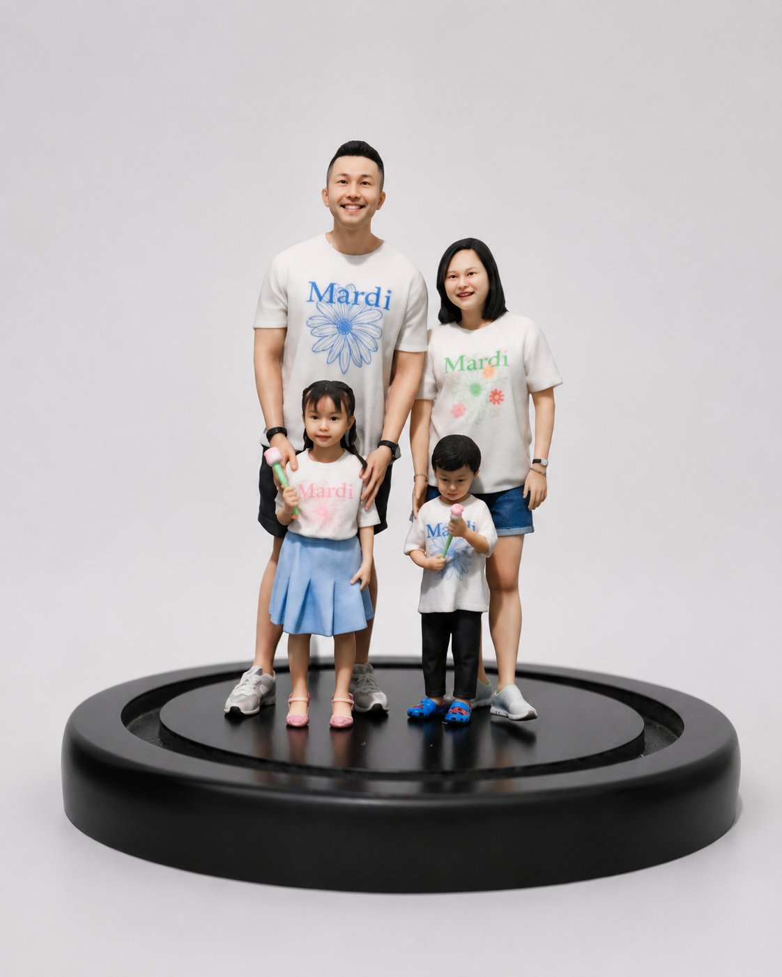 Family Portraits figurine collection by Studio Kioku