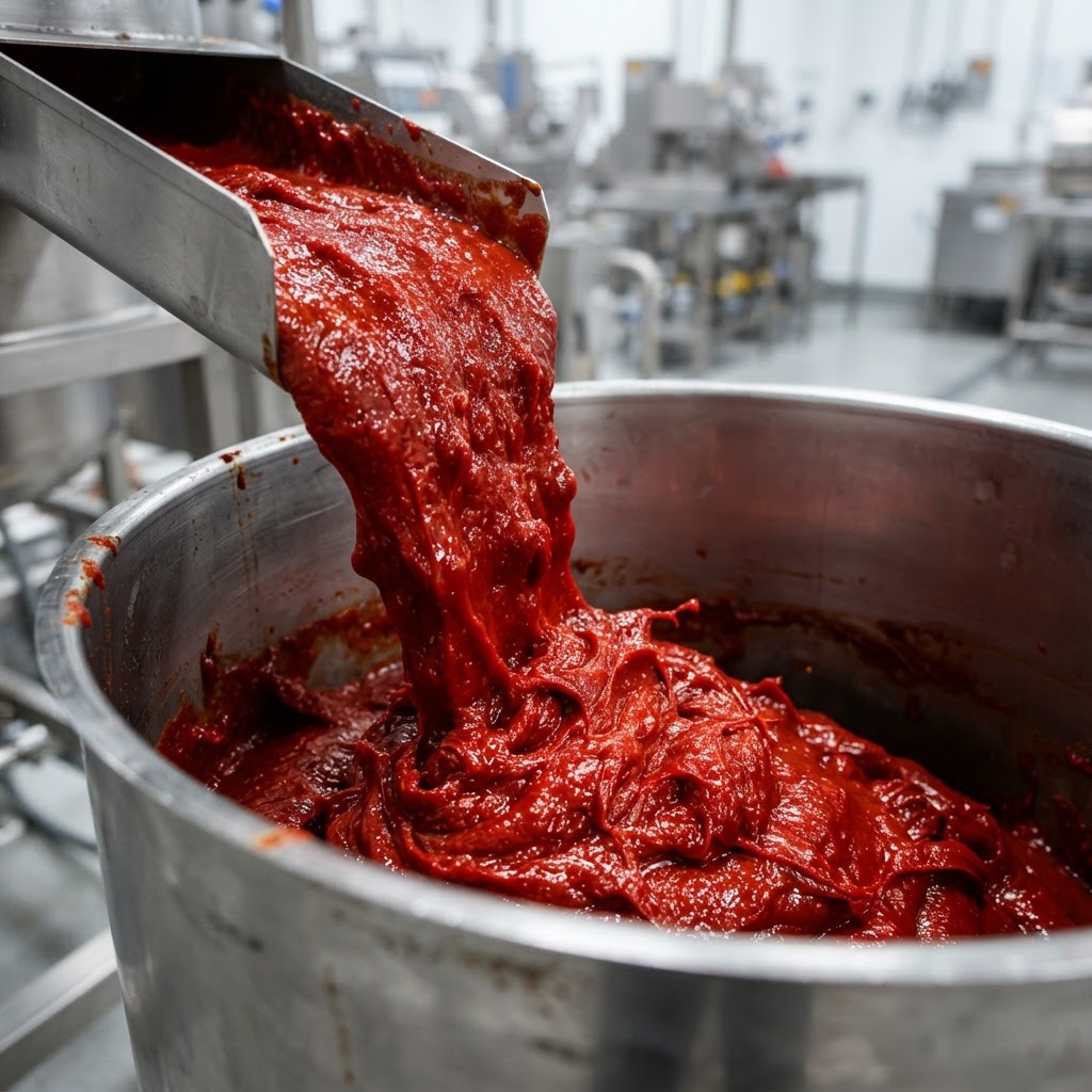 Industrial tomato paste