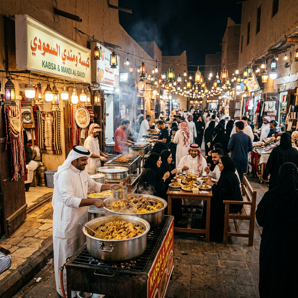 سوق الأطعمة الشعبية