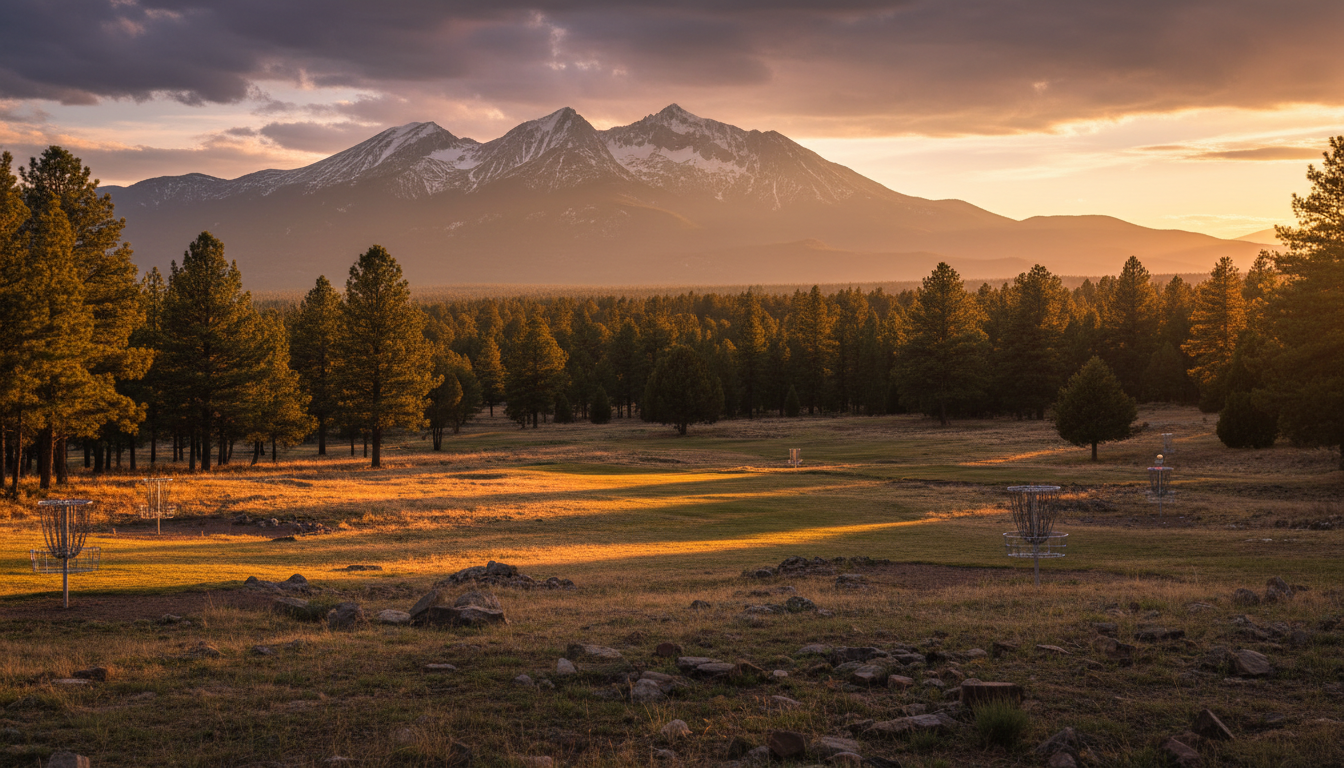 Flagstaff disc golf course landscape