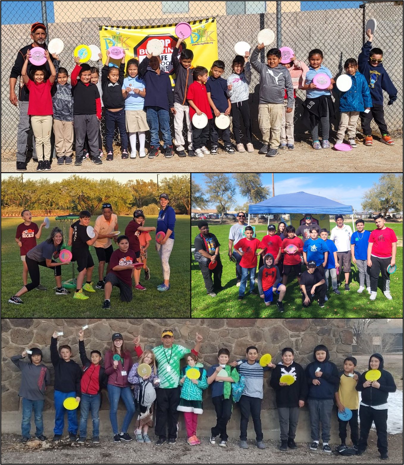 Mr. Eddie teaching disc golf