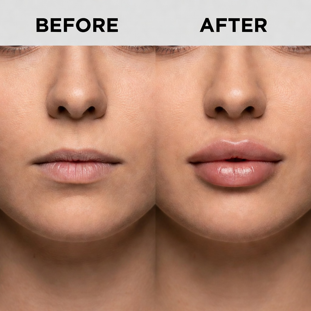 Dermal filler treatment with hyaluronic acid