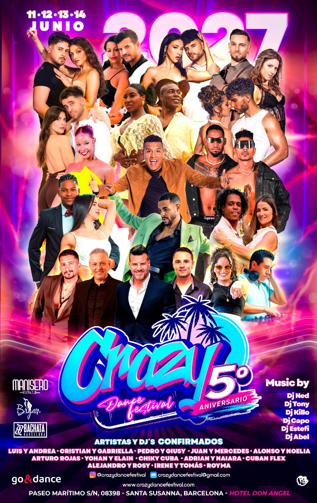 Crazy Dance Festival 2027 - Flyer oficial