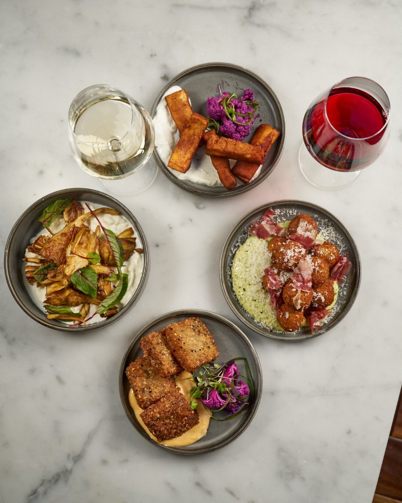Beautifully plated seasonal dishes from Society Cafe