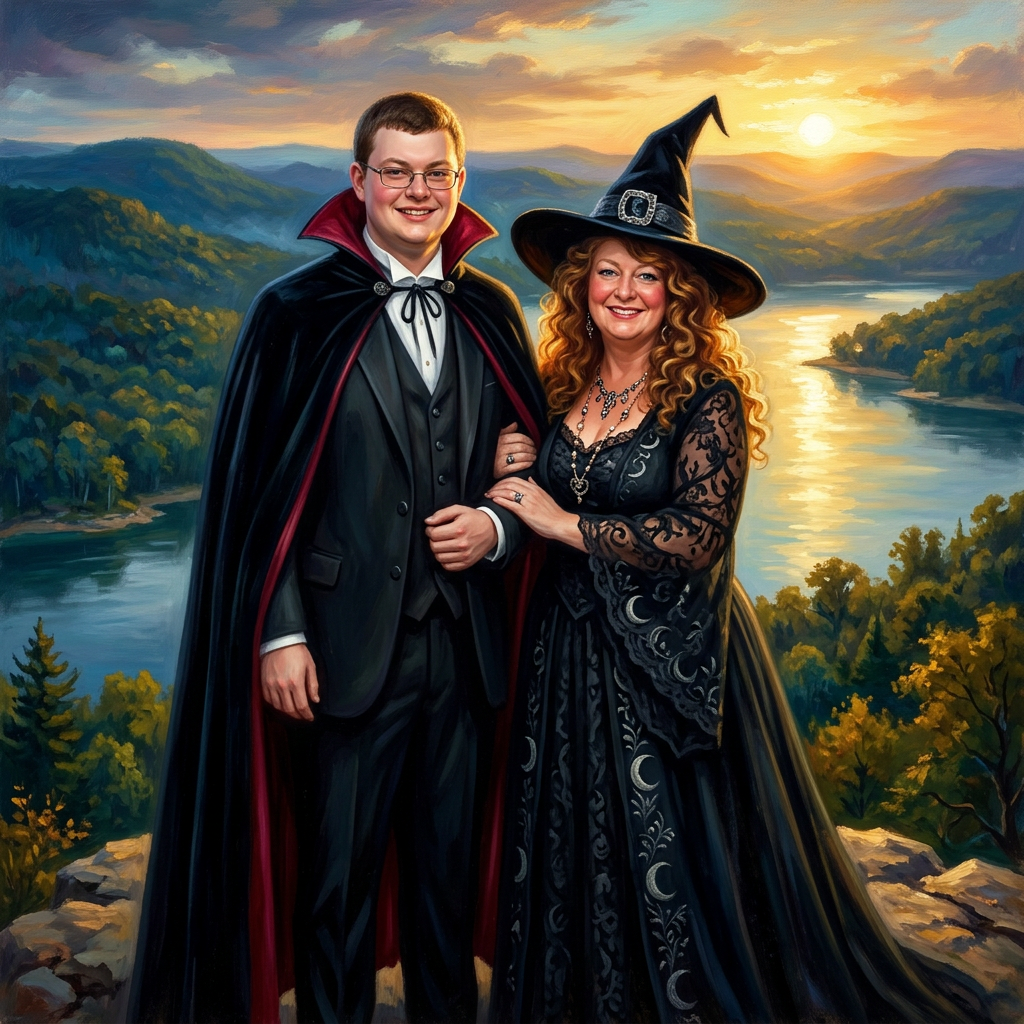 Lesli Sherwin and Seth Mitchell