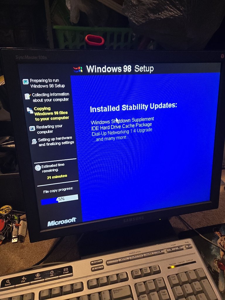 Windows 98 Setup — Stability Updates