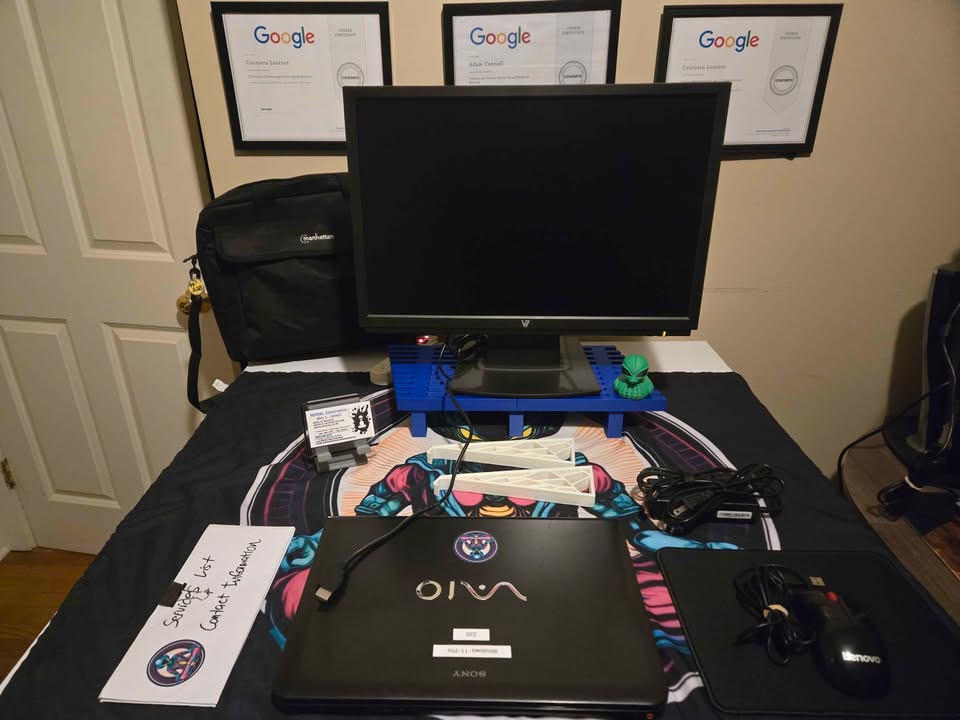 Sony VAIO Laptop Factory Refreshed Dual Monitor Business Setup with Windows 11 Pro