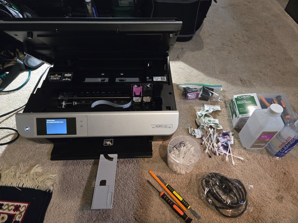 Printer Servicing; Fix Print Quality, Ink Flush, Factory Refresh