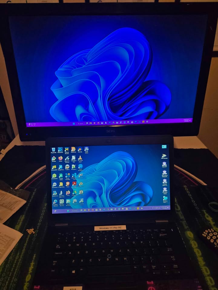 Sony VAIO Laptop Factory Refreshed Dual Monitor Business Setup with Windows 11 Pro