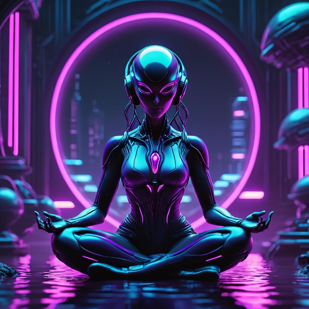 Alien meditating — REVIVAL Electronics LLC