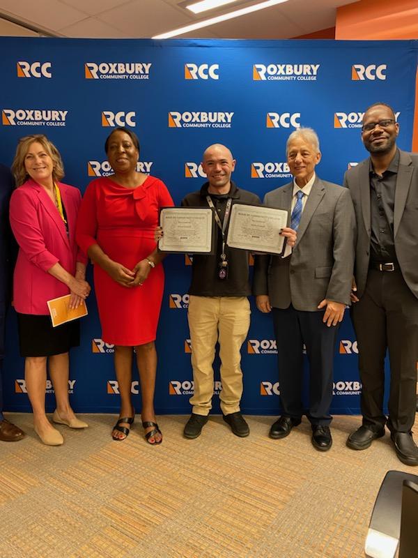 Adam C. Connell graduating at Roxbury Community College
