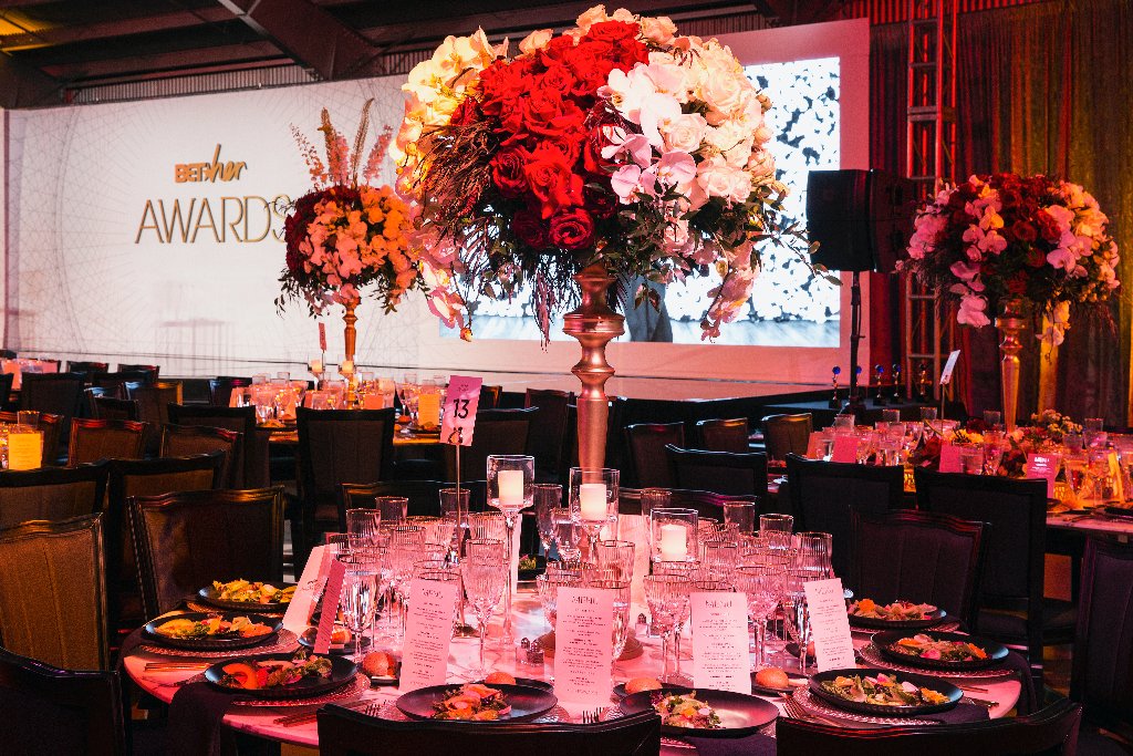 Artfully presented catering display