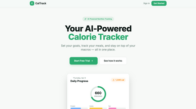 Calorie Tracker template preview