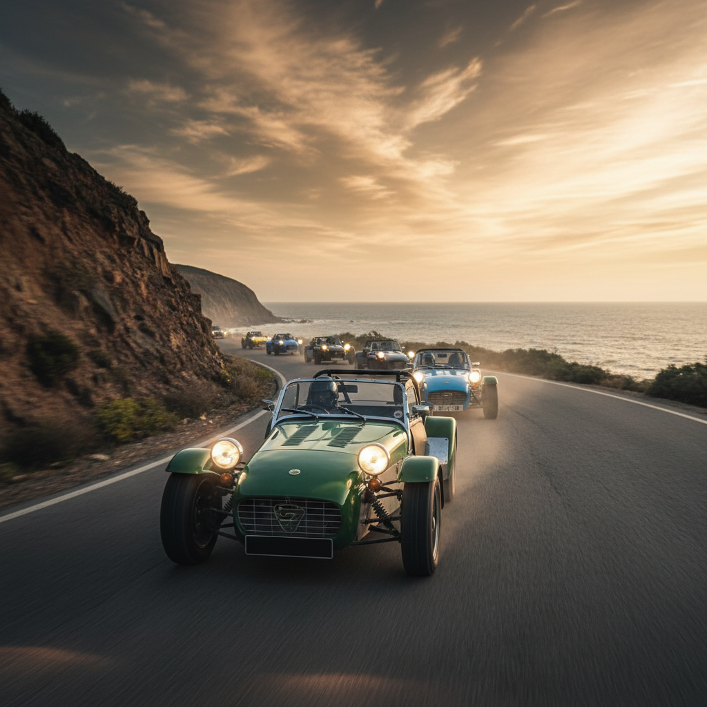 Caterhams (@caterhamcars) and an original Lotus 7 (@MyTeamLotus) in the…