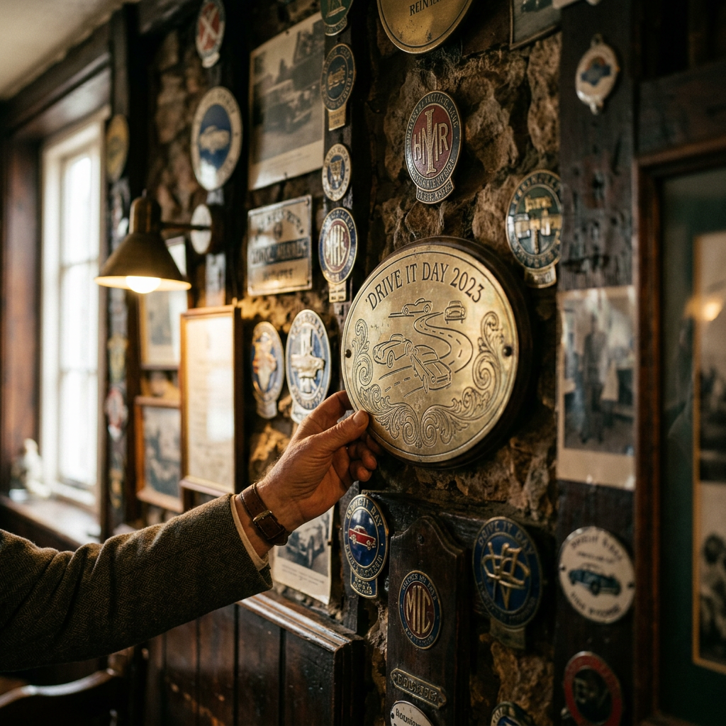 Drive It Day 2023 run plate added to the wall… (at High Wycombe,…