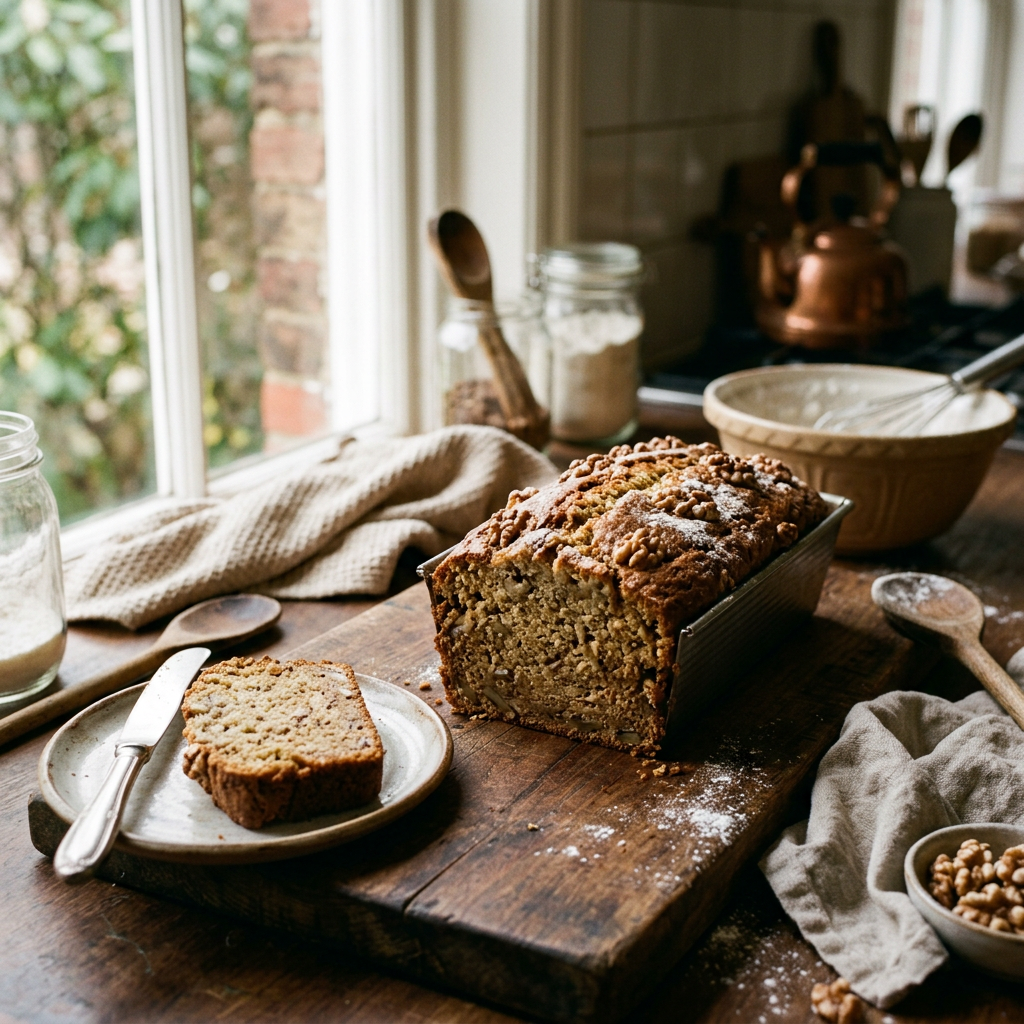 Been a while since I baked. Banana loaf as a special treat this weekend #baking…