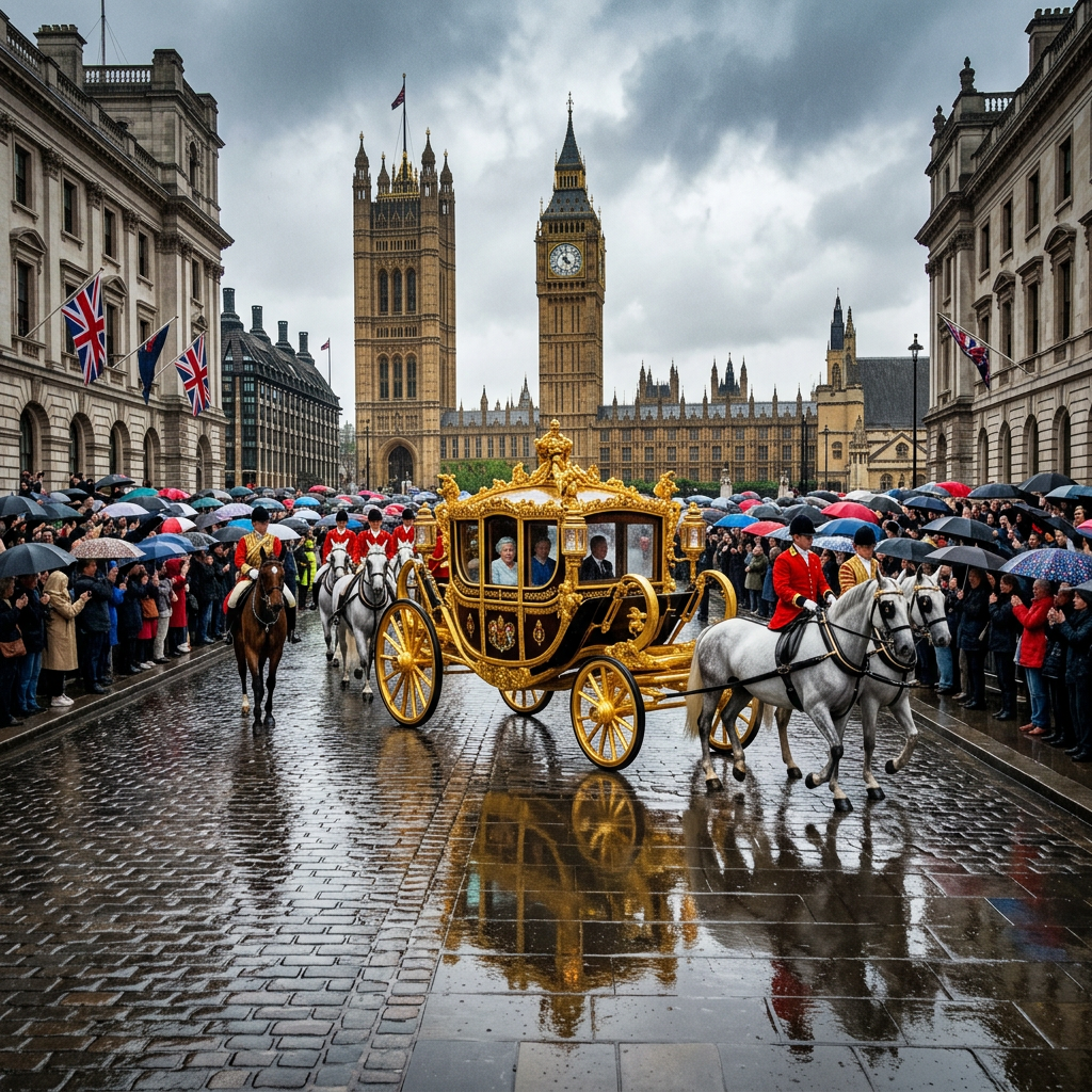 Watching the Crown Pass: A Rainy Afternoon in London and the Weight of History