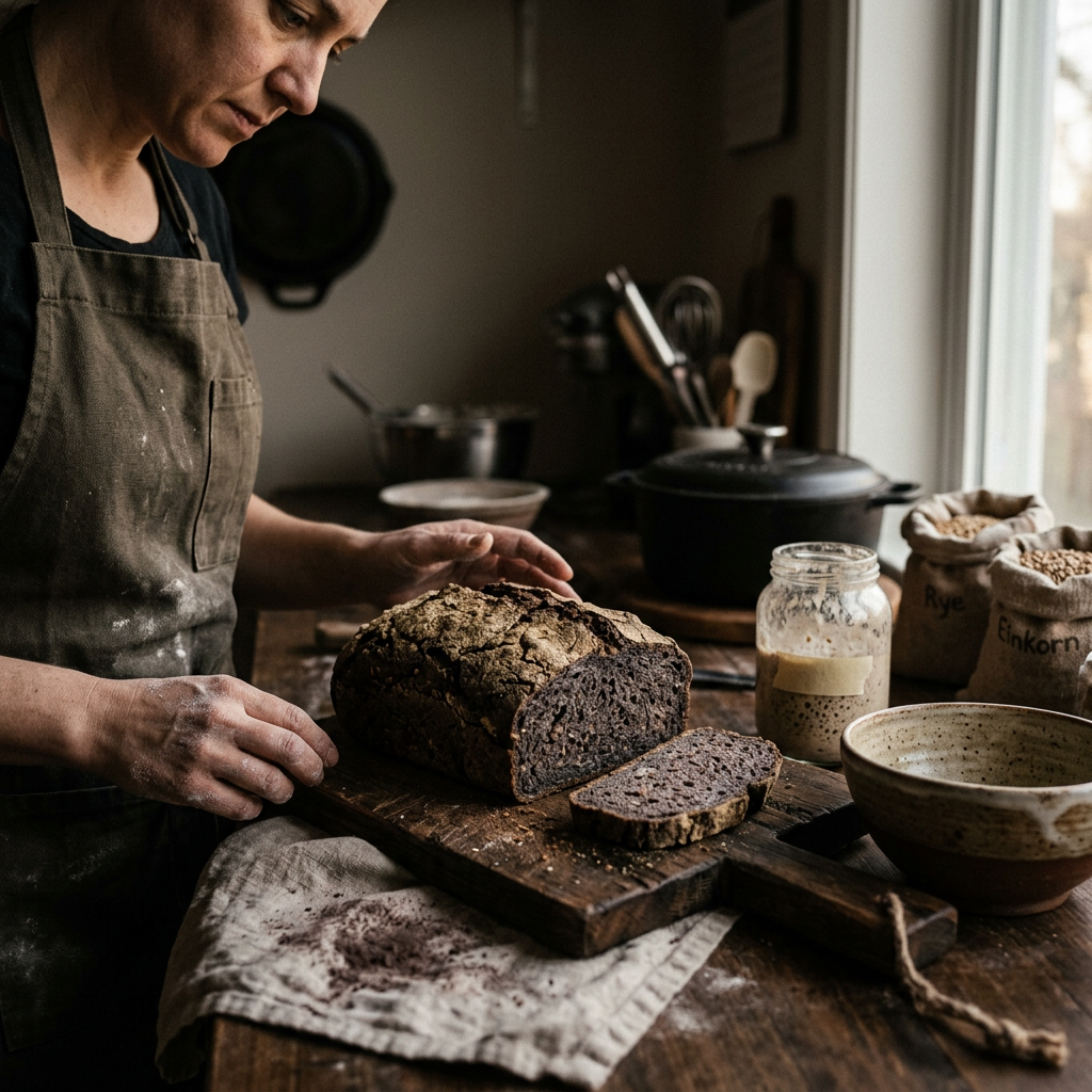 I’m not sure we can call this a sourdough loaf by usual definition, no wheat,…