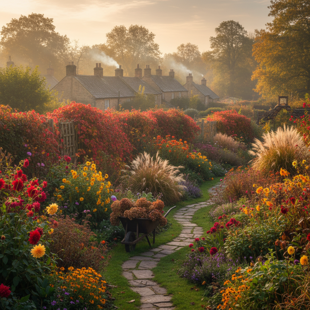 Still plenty of colour in the garden at Park View Cottages, all down to the…