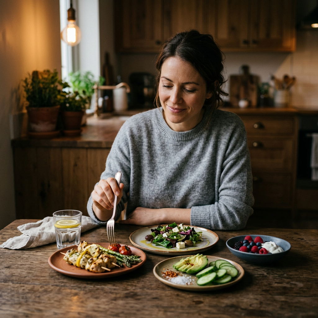 Serve food on small plates!