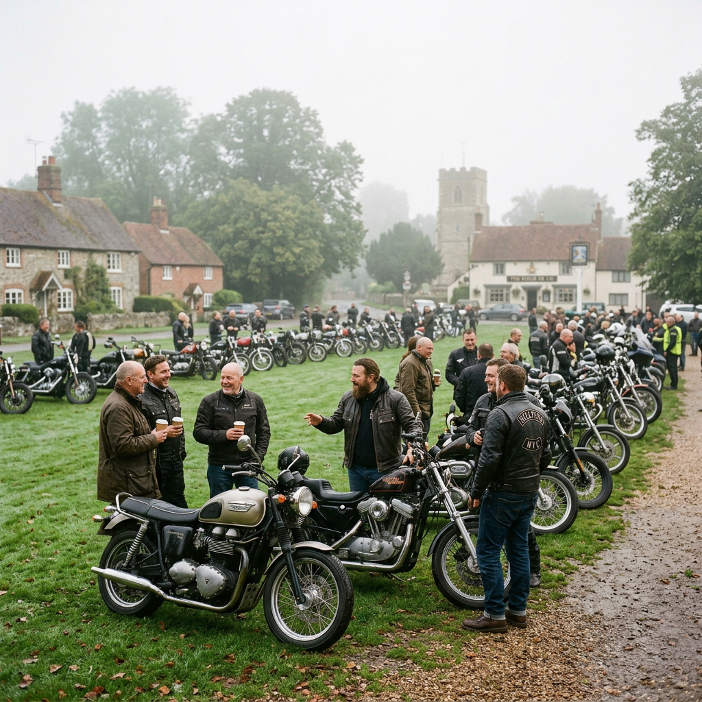 Good meet on The Common at Stokenchurch this morning. #hellfiremotorvehicleclub…